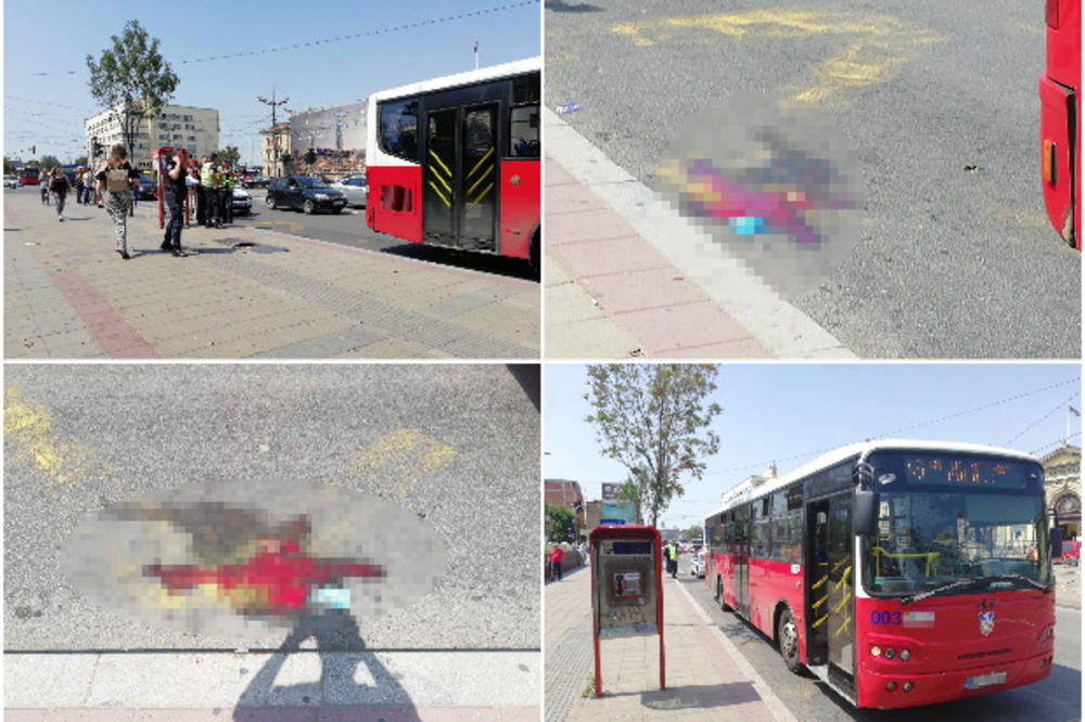 STRAVIČNA NESREĆA KOD BIVŠE GLAVNE ŽELEZNIČKE STANICE: Starici autobus otkinuo nogu, jednoj Beograđanki pozlilo kad je na ulici ugledala krv i komadiće mesa!
