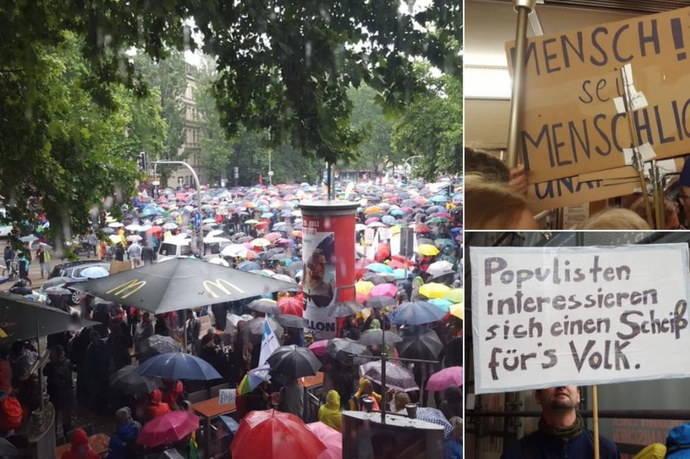 NEMCI NEĆE DESNIČARE: Na skupu protiv politike straha okupilo se 15.000 demonstranata