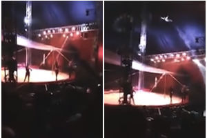 CIRKUSKA TAČKA POŠLA PO ZLU: Čoveka ispalili iz topa, on odleteo u publiku! Najgore je prošao klovn! (VIDEO)