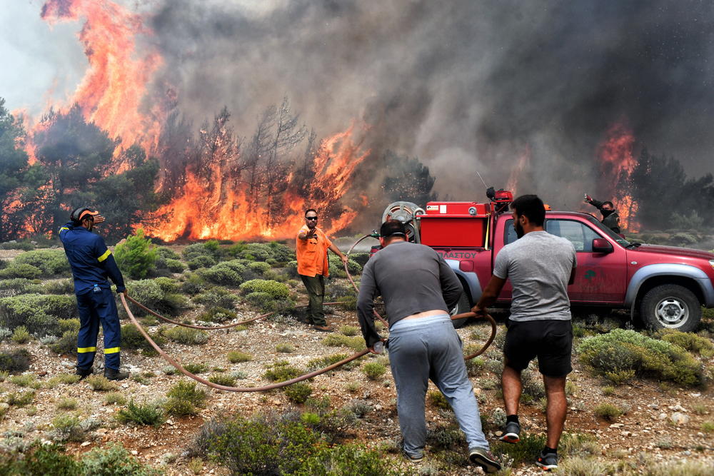 Požari na jugu Grčke
