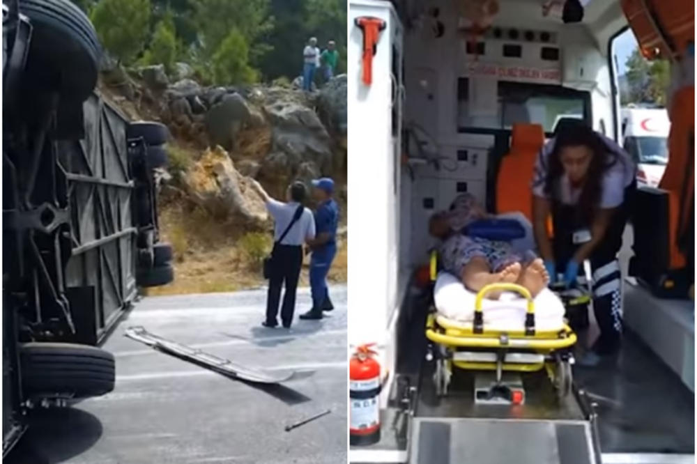 NESREĆA U TURSKOJ: Autobus pun kineskih turista se sudario sa dva automobila, dvoje mrtvih, 30 povređenih (VIDEO)