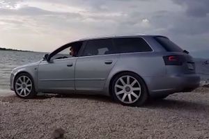 OVAKVA GLUPOST SE NE VIĐA SVAKI DAN: Mađar svoj audi parkirao u moru, a i motor mu je ostao upaljen! (VIDEO)