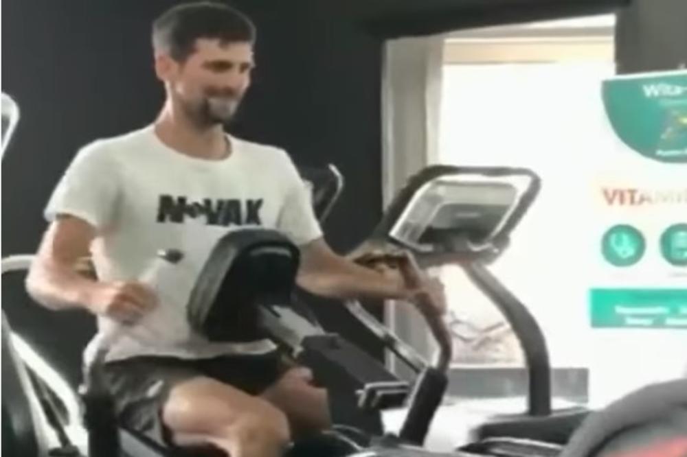 KAKAV SNAGATOR: Evo kako se Novak sprema za turnir u Torontu (VIDEO)