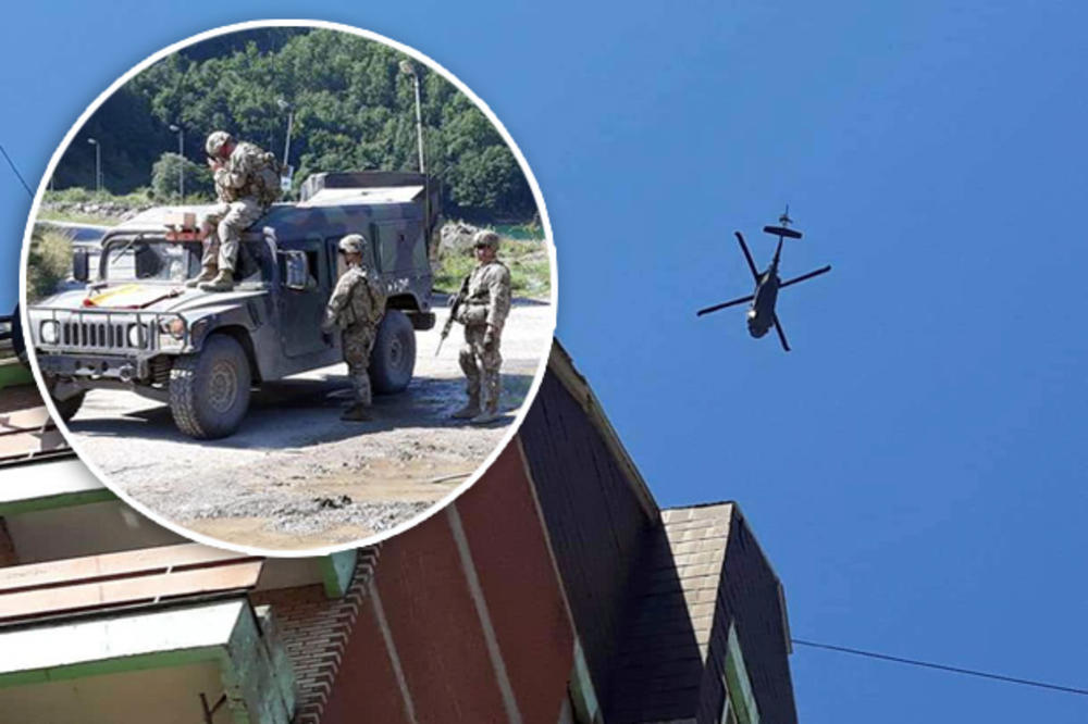 EKIPA KURIRA I DANAS NA BRANI GAZIVODE: Nedelja na severu Kosova osvanula mirna, ali KFOR i dalje patrolira, a helikopteri nadleću