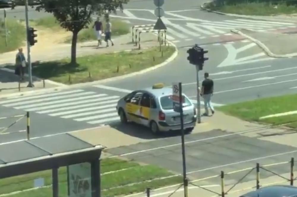 SNIMAK KOJI JE ŠOKIRAO BEOGRAĐANE: Ovakvu vožnju taksiste još niste videli! (VIDEO)