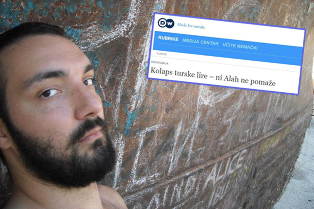 DOPISNIK DOJČE VELE IZAZVAO HAOS: Napisao tekst Kolaps turske lire – ni Alah ne pomaže, pa naslovom uzburkao društvene mreže! Uvrede i psovke samo pljuštale!