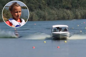 SPEKTAKL NA VODI: Na Bečmenskom jezeru se okupili SKIJAŠI iz celog sveta, a najmlađa učesnica Ana ima 8 godina (KURIR TV)