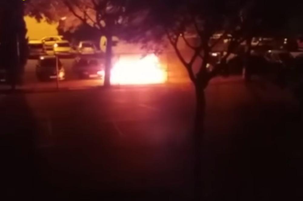 SPLIĆANE PROBUDILA EKSPLOZIJA: Goreli automobili na parkingu, vatrogasci sprečili veću katastrofu (VIDEO)