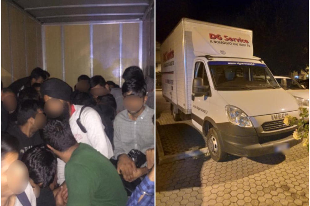 ITALIJAN I 2 ŠPANCA UHAPŠENI U HRVATSKOJ ZBOG KRIJUMČARENJA LJUDI: Jedan od njih u malom kamionu držao čak 59 migranata! (FOTO)