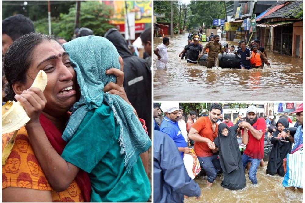 KATASTROFA POGODILA INDIJU:  Stotine ljudi poginulo u poplavama, HILJADE zarobljeno! (FOTO, VIDEO)