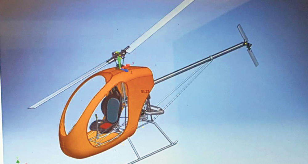 Ovako će da izgleda... Ilustracija Živoradovog helikoptera