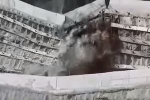 APOKALIPSA NA KORIDORU 10! KAO DA JE UKLETA DEONICA: Pogledajte stravičan snimak pucanja zida koji se srušio TREĆI PUT! (VIDEO)