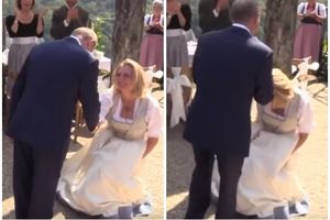 AUSTRIJSKA ŠEFICA DIPLOMATIJE NA KOLENIMA PRED PUTINOM: Karin Knajsl zaplesala sa ruskim predsednikom, a onda ga šokirala! (VIDEO)