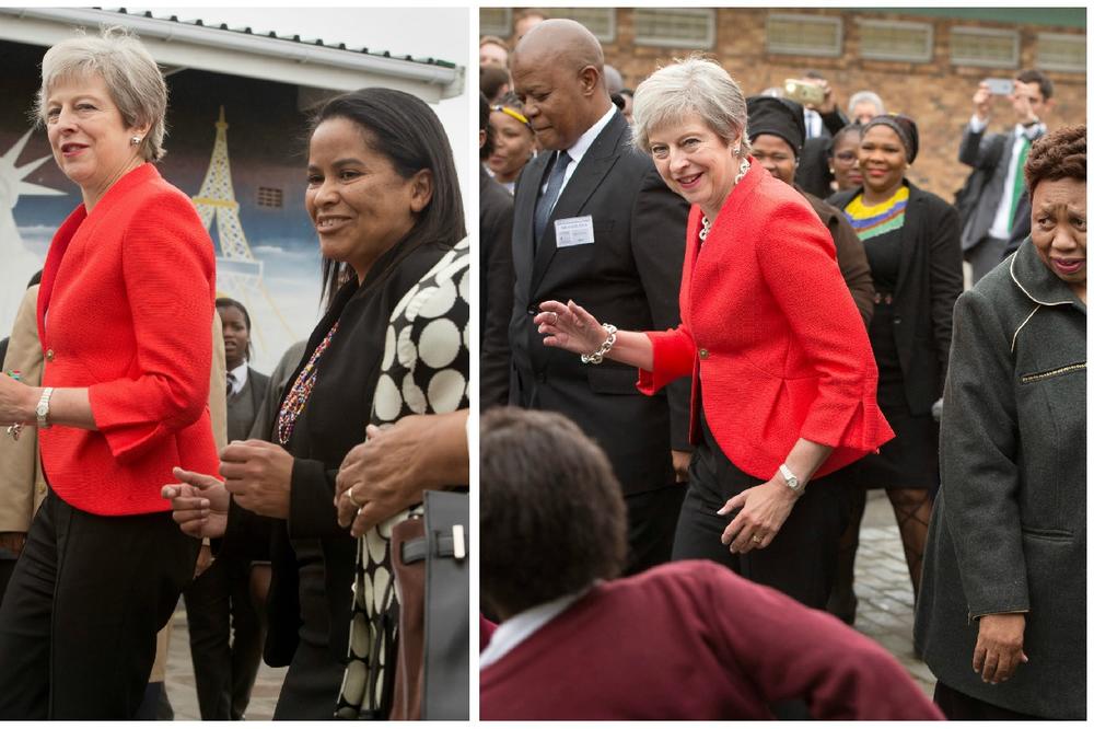 ZAIGRALA I TEREZA MEJ: Nije odolela ritmu Južne Afrike! Ovako đuska britanska premijerka (VIDEO, FOTO)