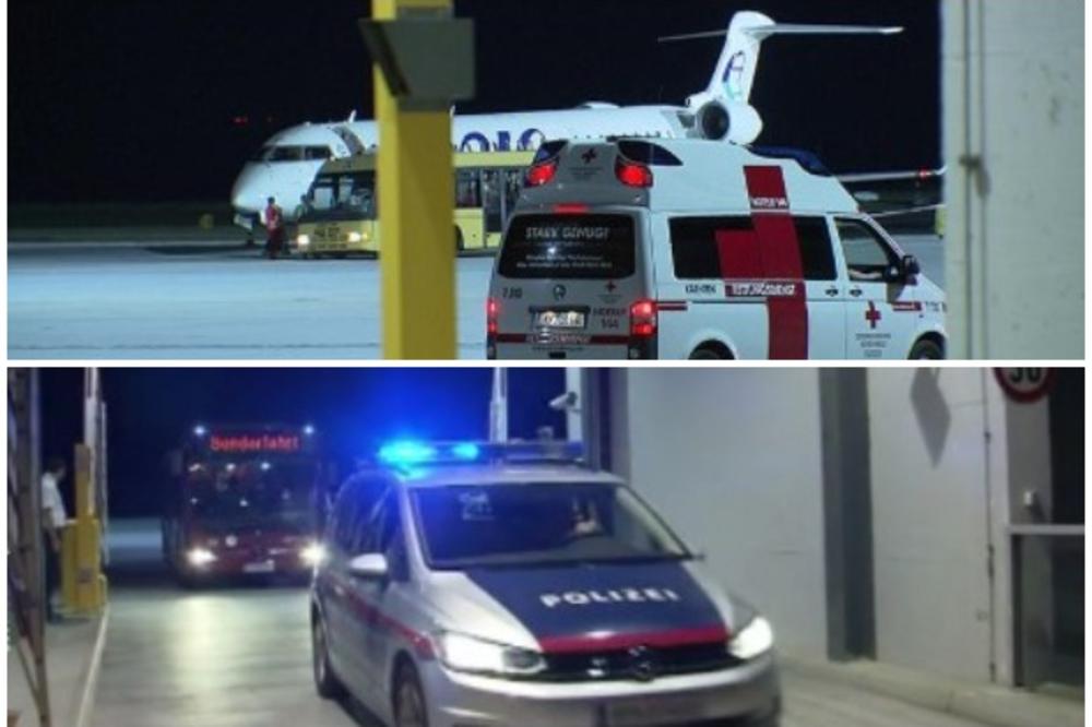 STRAVA U AUSTRIJSKOM AVIONU: Više od polovine  putnika počelo je da se trese i povraća tokom leta, a na aerodromu ih sačekala policija! (FOTO)