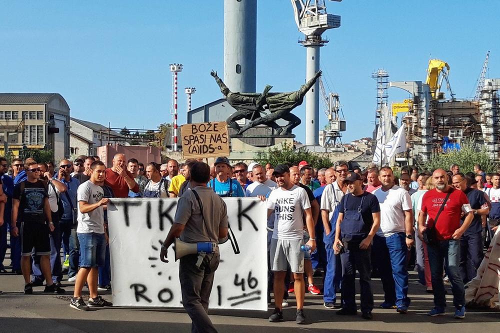 PRVE POSLEDICE GENERALNOG ŠTRAJKA: Uljanikovi kupci otkazali ugovore za 4 broda