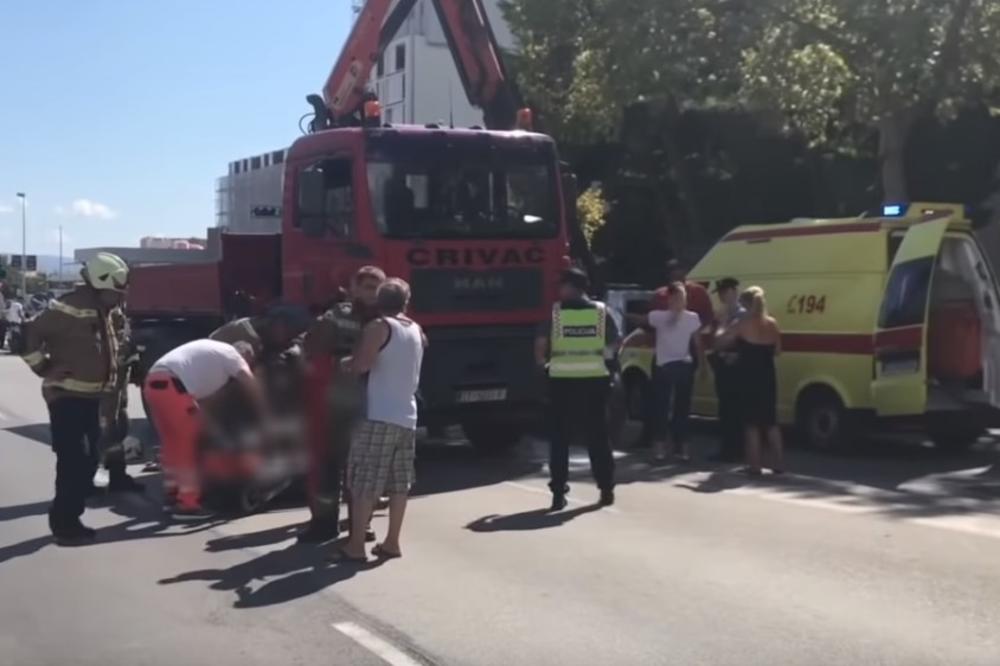 KAMION GA VUKAO 10 METARA: U Splitu teško povređen stariji muškarac (VIDEO)