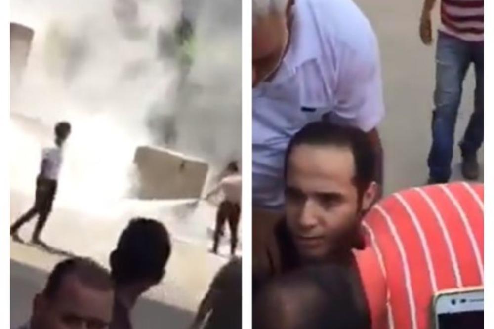 TERORISTU ZAUSTAVILE BETONSKE BARIJERE: Egipćanin sa eksplozivom uhapšen ispred ambasade SAD u poslednji čas! (VIDEO)