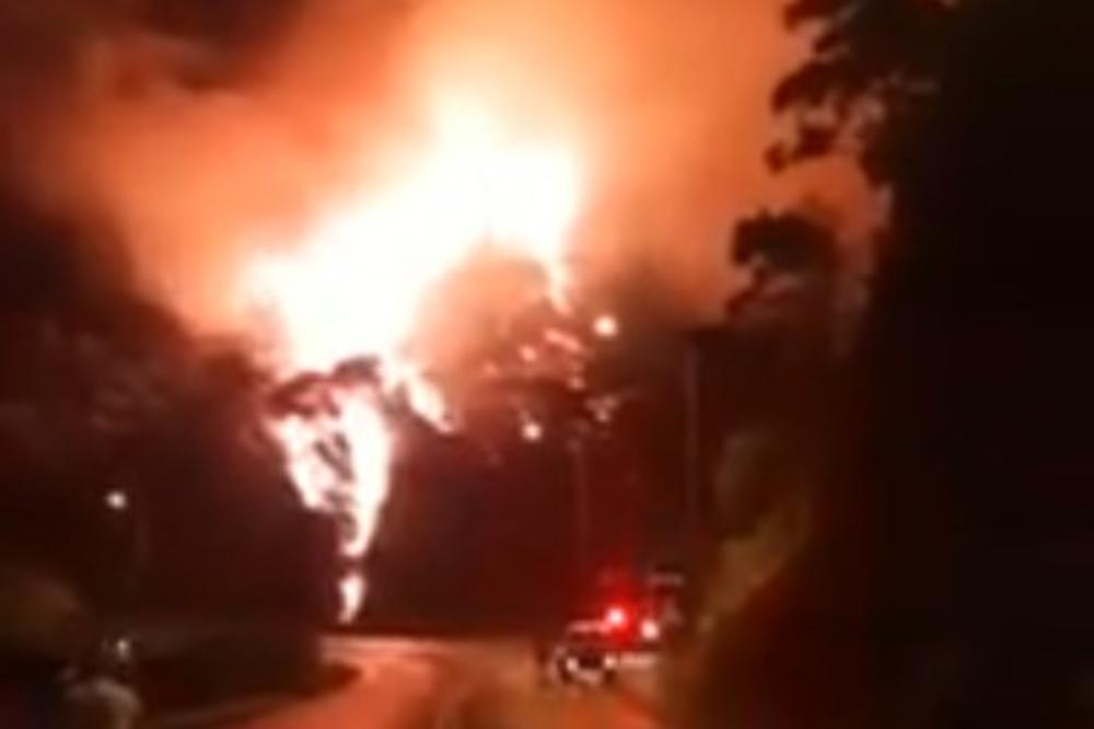 ŠUMSKI POŽAR NA SAMOSU: Vatru gasi 36 vatrogasaca sa 17 vozila i 5 helikoptera (VIDEO)