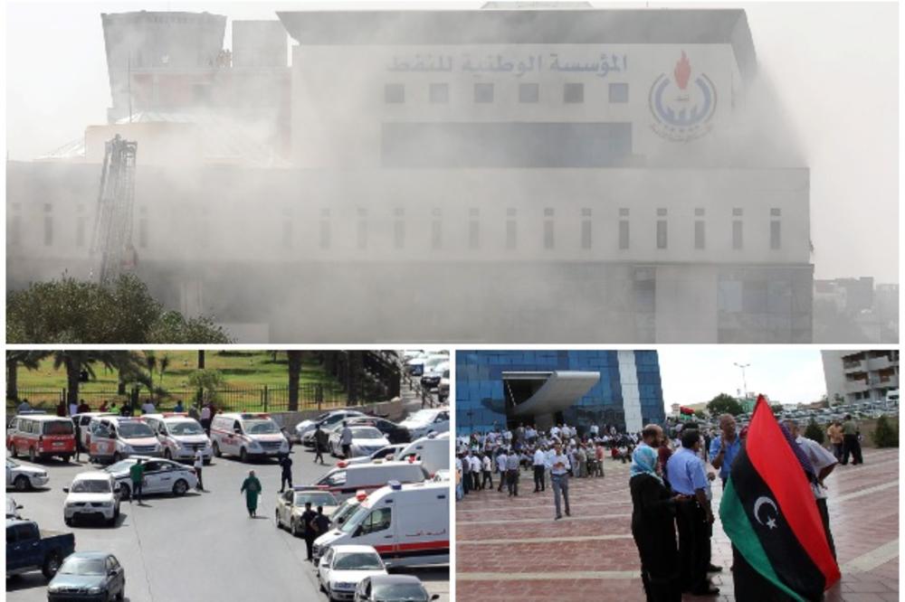 DRAMA U LIBIJI! EKSPLOZIJE I PUCNJI U SEDIŠTU NAFTNE KOMPANIJE: Maskirani napadači upali u zgradu, zaposleni SKAČU KROZ PROZORE da bi se spasli (FOTO)