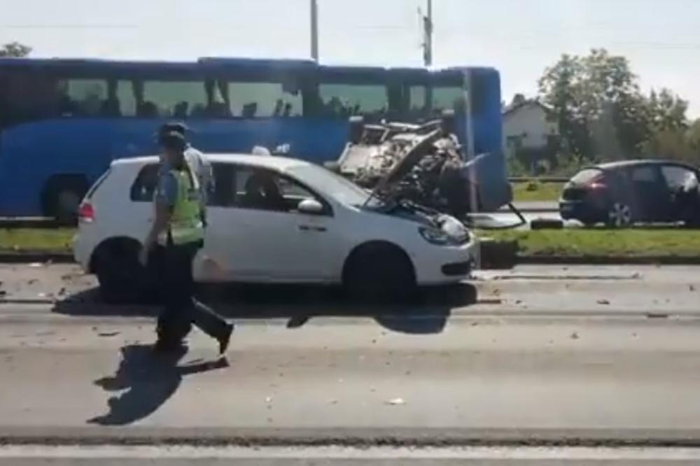 BAHATI BOSANAC DIVLJAO ULICAMA ZAGREBA: Vozio nadrogiran u suprotnom smeru 150 km na sat, povredio dvoje i uništio 4 vozila! (VIDEO)