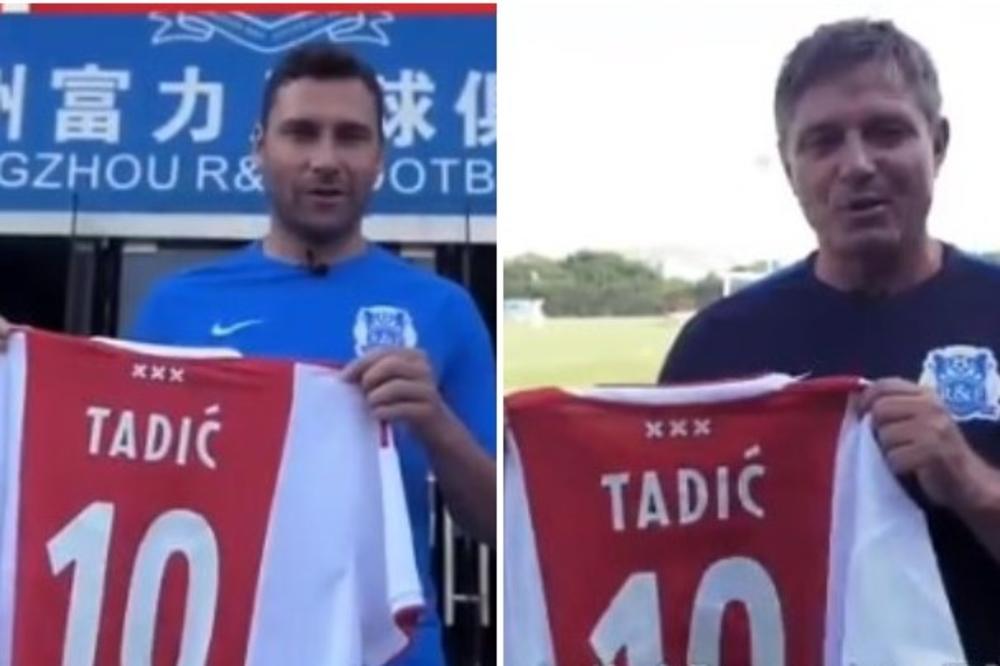 SRBI UZ SRBINA! Evo kako su Piksi i Tošić poželeli sreću Tadiću u Ligi šampiona!