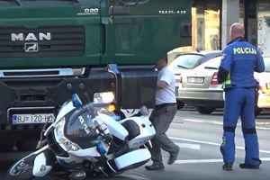 SAOBRAĆAJNI POLICAJAC ZAVRŠIO POD TOČKOVIMA KAMIONA: Okolnosti nesreće u Bjelovaru još nisu poznate (VIDEO)
