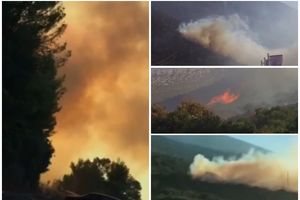 STRAVIČAN POŽAR NA PELJEŠCU! Evakuisana sela i turistički kampovi, vatra došla do kuća! GORI NA SVE STRANE! (VIDEO, FOTO)