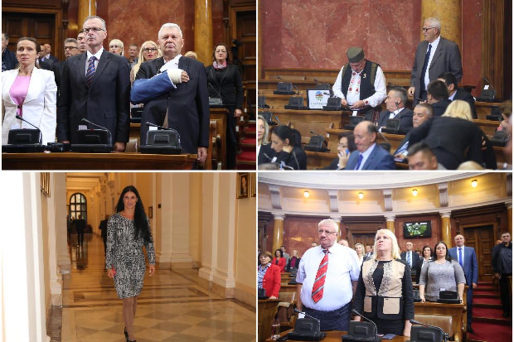 NARODNE NOŠNJE, ŠARENE HALJINE I GIPS: Srpski poslanici odmorni došli na posao, svako u svom fazonu! Ovo su HIT fotke prvog dana! (FOTO)