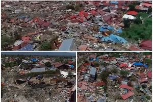 SNIMAK UŽASNOG RAZARANJA ODUZIMA DAH: Ovako iz vazduha izgleda uništeni Sulavezi posle zemljotresa i cunamija (VIDEO)