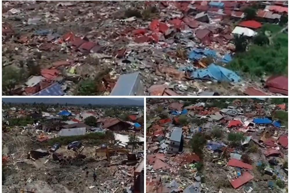 SNIMAK UŽASNOG RAZARANJA ODUZIMA DAH: Ovako iz vazduha izgleda uništeni Sulavezi posle zemljotresa i cunamija (VIDEO)