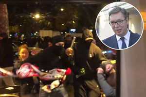MOTKAMA ISKALILI BES JER NISU MOGLI DA SE ČUJU NA STADIONU! Vučić oštro osudio brutalne napade francuskih huligana na Srbe u Parizu! (VIDEO)