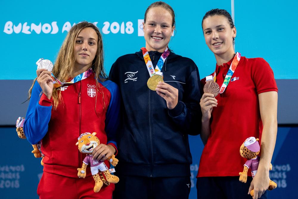 OLIMPIJSKE IGRE MLADIH Druga medalja za Srbiju: Ana Crevar doplivala do srebra!