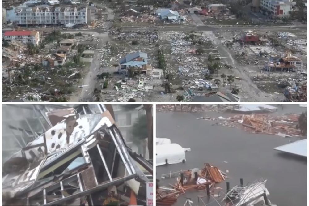ŠOKANTNI SNIMCI UNIŠTENE FLORIDE: Uragan Majkl ostavio pustoš za sobom! Od gradova KRŠ I LOM! (VIDEO)