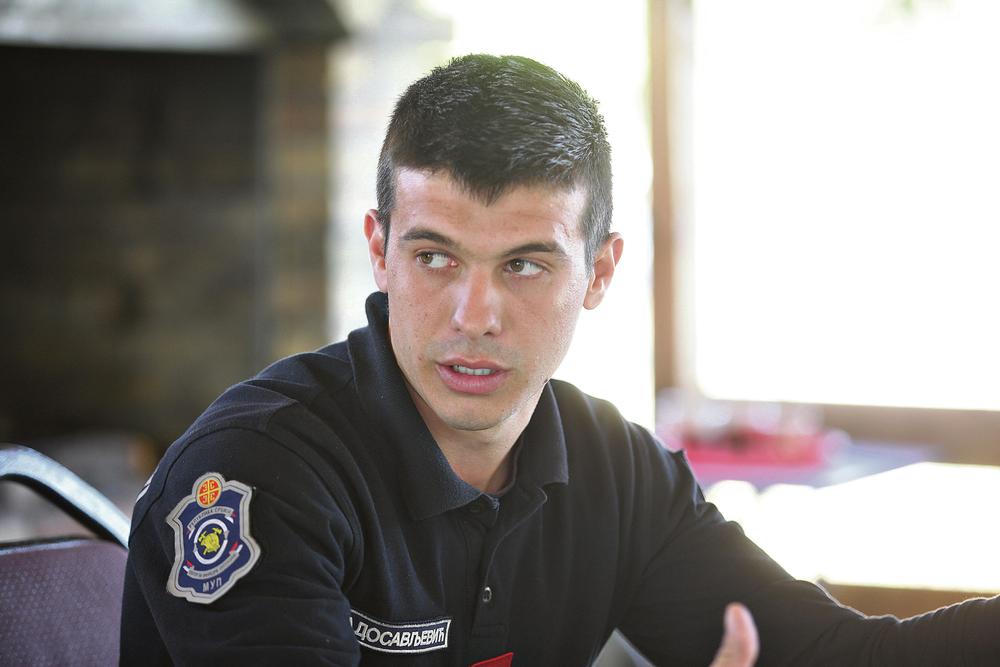 Nemanja Radosavljević, najmlađi vatrogasac