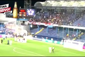 ORLOVI SA NAVIJAČIMA PROSLAVILI TRIJUMF NAD CRNOM GOROM: Kosovo je Srbija, odjekivalo stadionom u Podgorici! (KURIR TV)