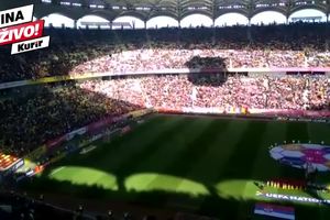 GROMOGLASAN APLAUZ ZA BOŽE PRAVDE! Evo kako su rumunski navijači pozdravili srpsku himnu pred meč Lige nacija! (KURIR TV)