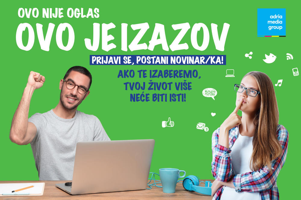 PRIJAVI SE, POSTANI NOVINAR: Ako te izaberemo, tvoj život više neće biti isti