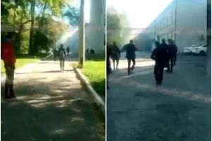 PRVO SE ČULA EKSPLOZIJA, A ONDA I PUCNJI! STRAVIČNI SNIMAK SA KRIMA: Ovo je trenutak kada je tinejdžer započeo svoj krvavi pir na Krimu (VIDEO)