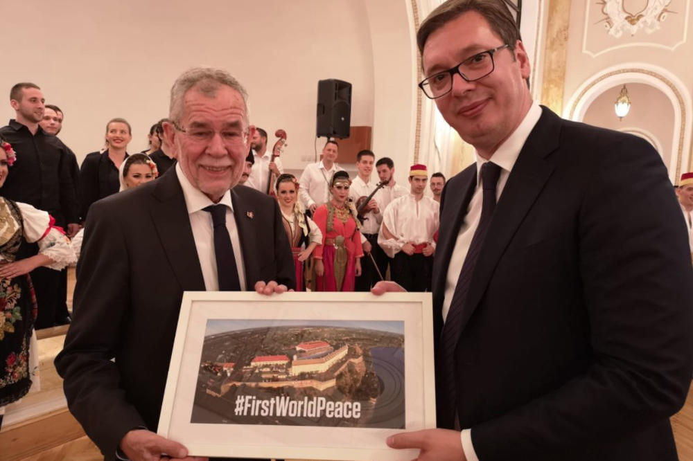 VUČIĆ I VAN DER BELEN NAJAVILI MIROVNI PROJEKAT: Na Petrovaradinskoj tvrđavi niče simbol mira