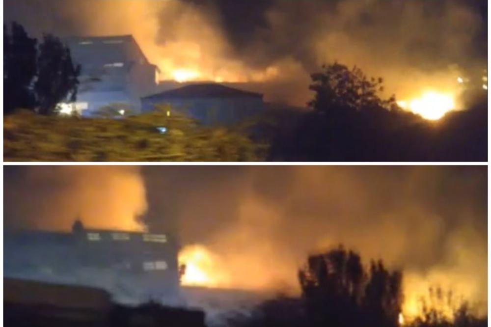 DRAMA U SPLITU: Vatrogasci se bore sa vatrenom stihijom, požar se širi i približava kućama! (VIDEO)