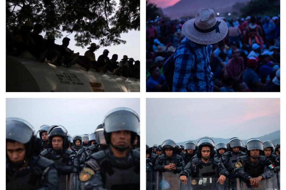 MIGRANTIMA OSLOBOĐEN PUT KA SAD: Policija se povukla, oni odbili da ostanu u Meksiku (FOTO)