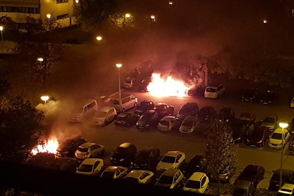 PAKLENE SCENE IZ ZAGREBA: Hteo da ukrade automobile, pa kad nije uspeo, zapalio ih! (FOTO, VIDEO)
