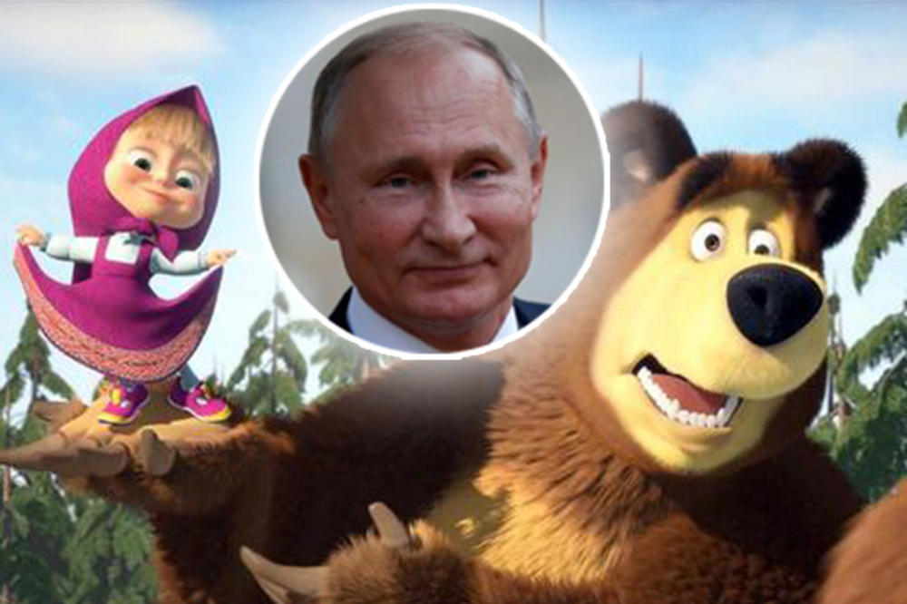 PARANOJA! TAJMS: Crtać Maša i Medved je propaganda Kremlja! Ta mala je isti Putin!