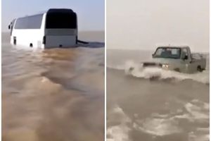 SAUDIJSKA PUSTINJA POSTALA UZBURKANO MORE: 30 mrtvih u katastrofalnim poplavama, 1.490 spaseno sigurne smrti! (VIDEO)