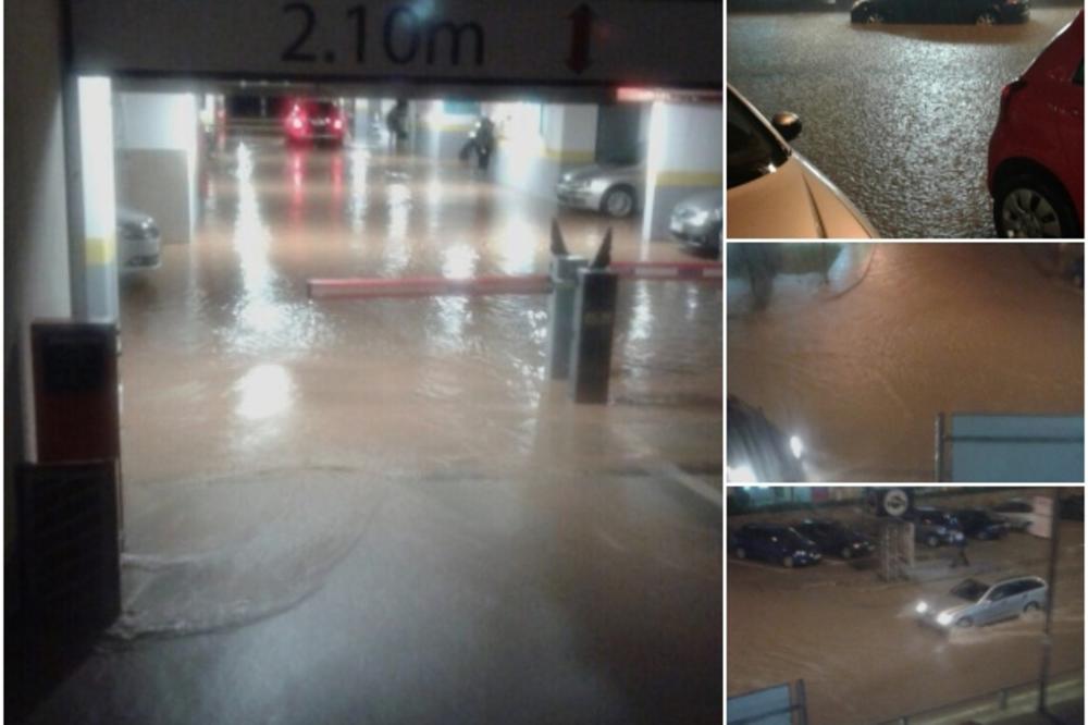 HAOS U BUDVI: Grad u mraku, ulice se pretvorile u reke, garaže i lokali poplavljeni (FOTO)