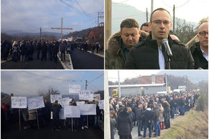 KURIR UŽIVO ZAVRŠEN PROTEST U RUDARU Simić: Ovog puta vrag je odneo šalu! Uhapsili su četvoricu naše braće, uvek će naći razlog da nas hapse! Zahtevamo da ih puste! Ljudi, neće biti hleba, mleka... Lekova imamo za još 10 dana