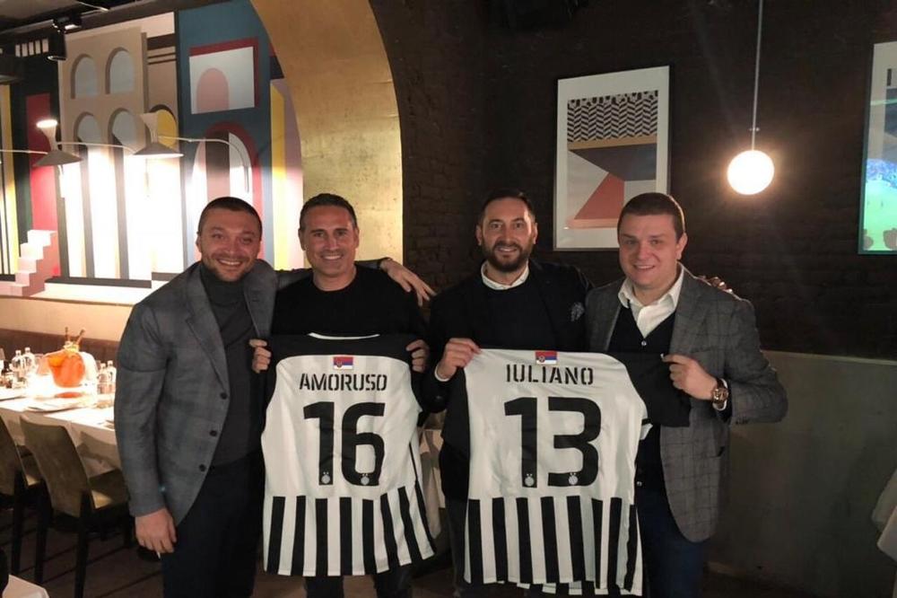 CRNO-BELI STIGLI DO MILANA: Partizanovi direktori na večeri sa legendarnim italijanskim fudbalerima (FOTO)