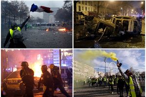 PARIZ U PLAMENU, NA ULICAMA BESNI RAT! Francuska pred vanrednim stanjem! U sukobu  policije i žutih prsluka 133 povređeno, 412 uhapšeno! (VIDEO)