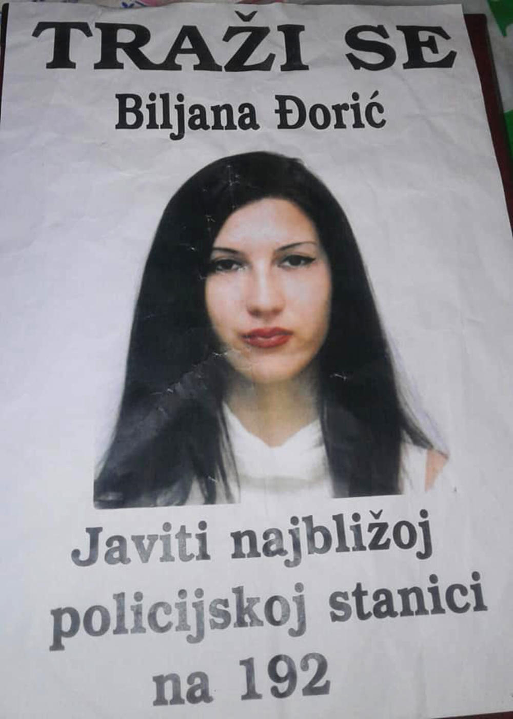 Biljana Đorić, nestanak, društvene mreže